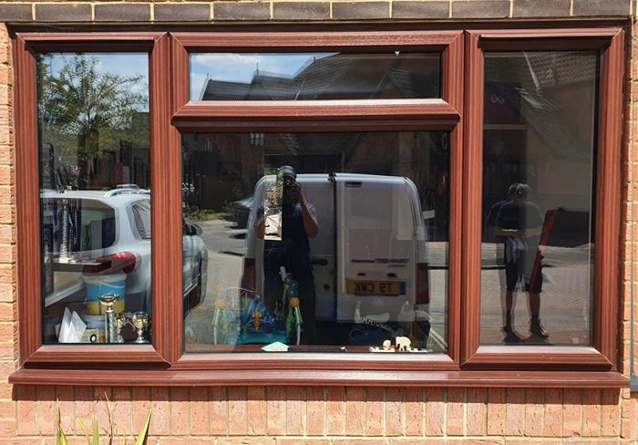 Before uPVC Window Frame Painting in Didcot