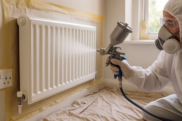 Radiator painting service in Flitwick